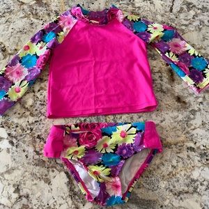 2t long sleeve bathing suit
